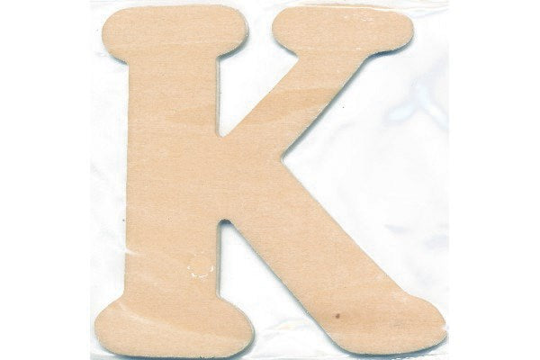 Træbogstav K 10cm x 4mm